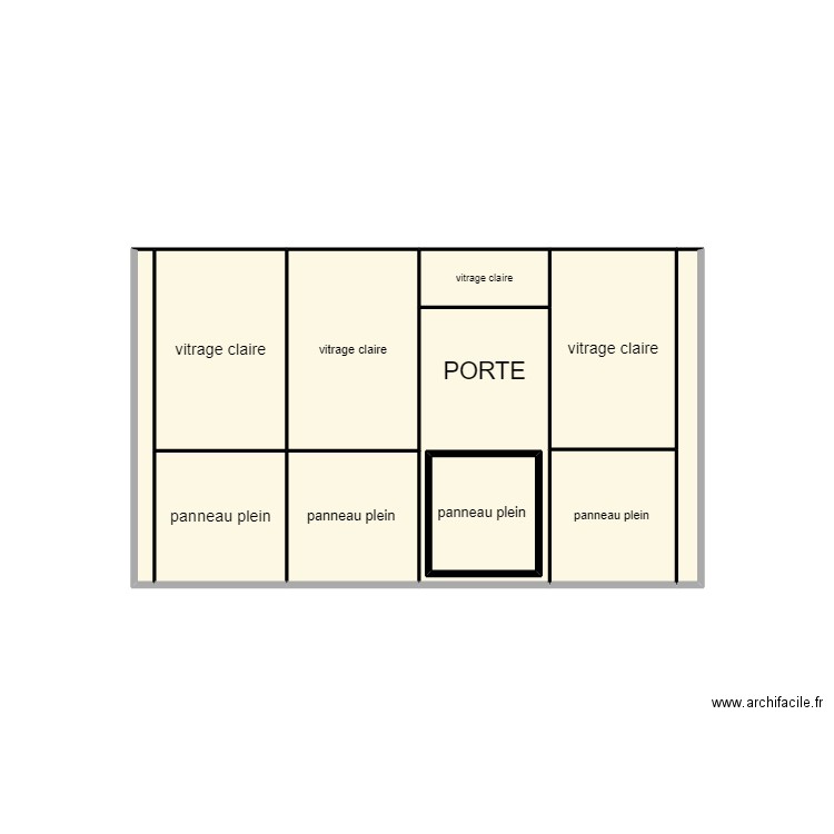 RAVE  BUREAU  . Plan de 11 pièces et 11 m2