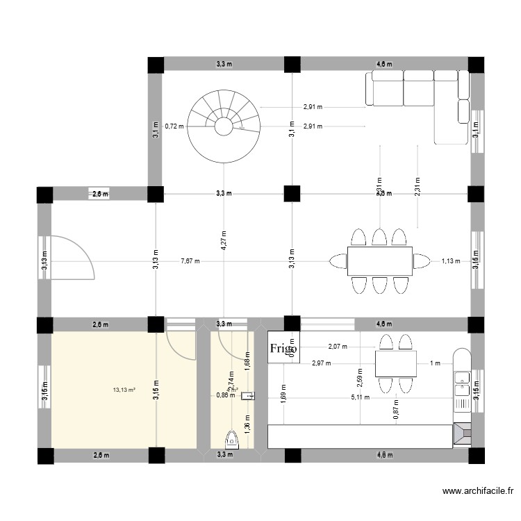 RDC-D51. Plan de 0 pièce et 0 m2