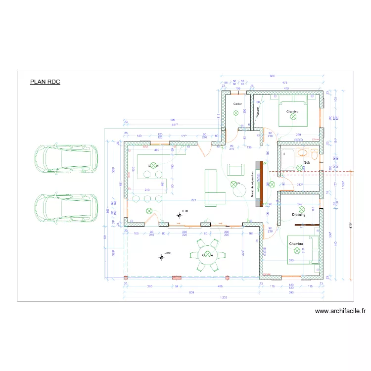 plan d'amenagement rdc. Plan de 