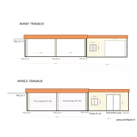 V3 PLAN DE FACADE OUEST - APRES TRAVAUX