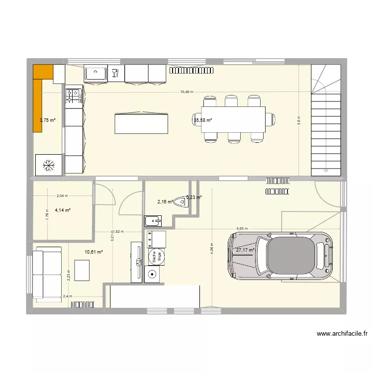 plan digne 6.3. Plan de 18  et 163 m²