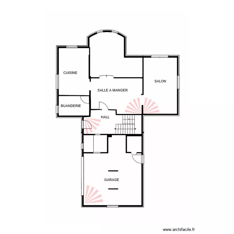 PLAN BRUNEE RDC. Plan de 