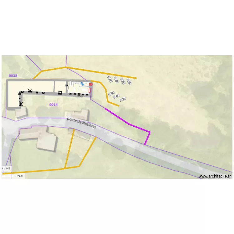 CROZES v2. Plan de 18  et 1036 m²