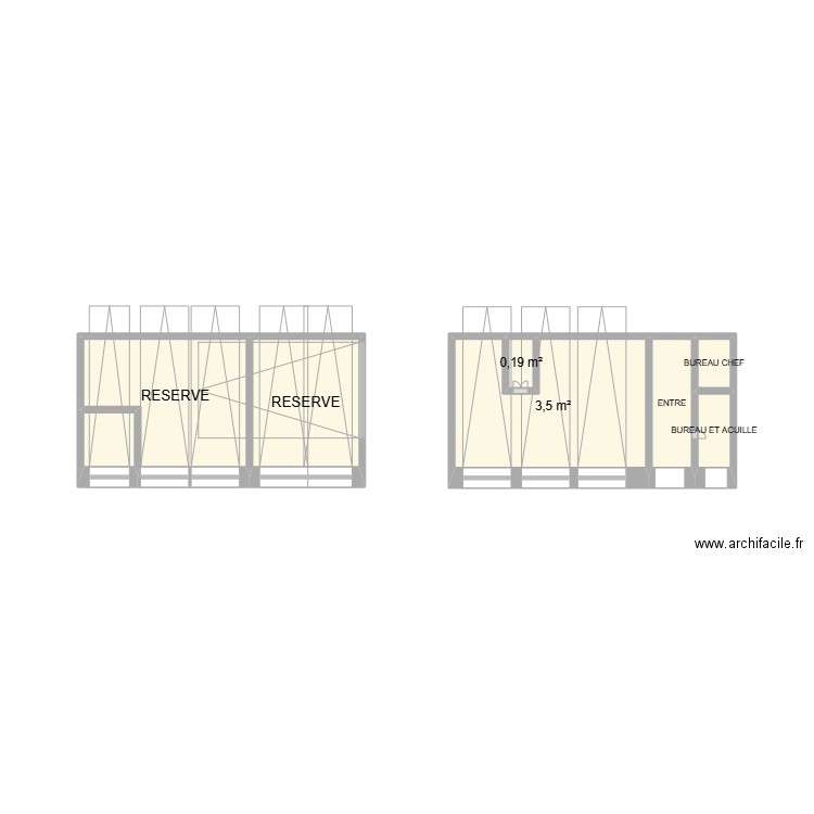 ATELIER. Plan de 8 pièces et 10 m2