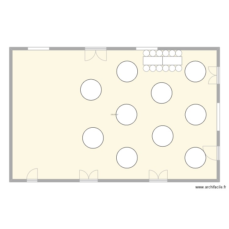 Salle mariage. Plan de 0 pièce et 0 m2