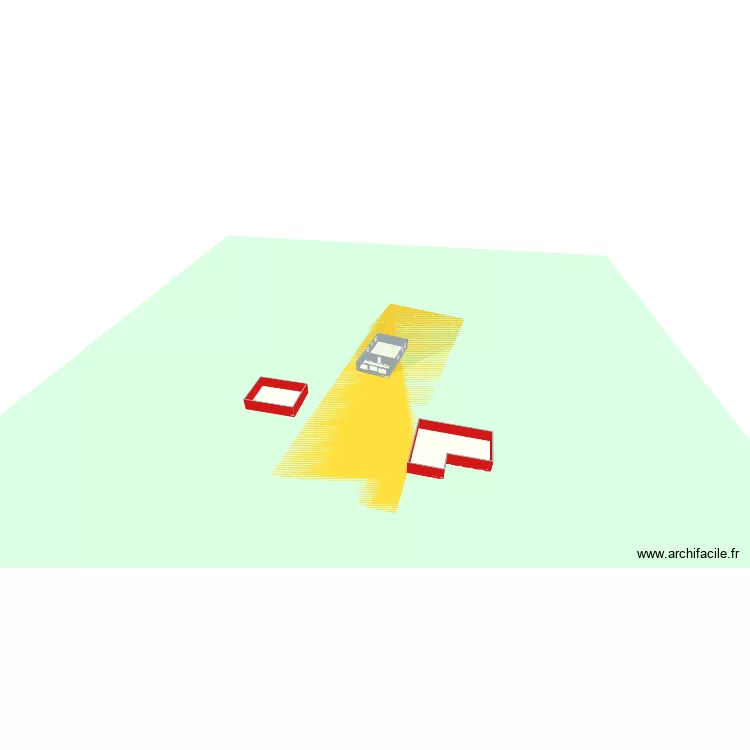 Ma maison coprs-nuds existant. Plan de 4  et 308 m²