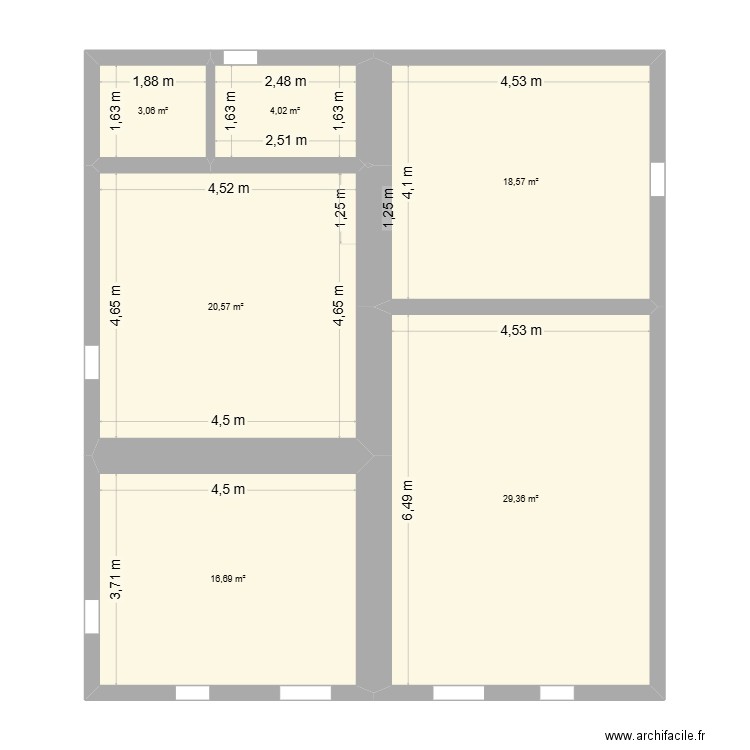 Chalet 2.0. Plan de 6 pièces et 92 m2