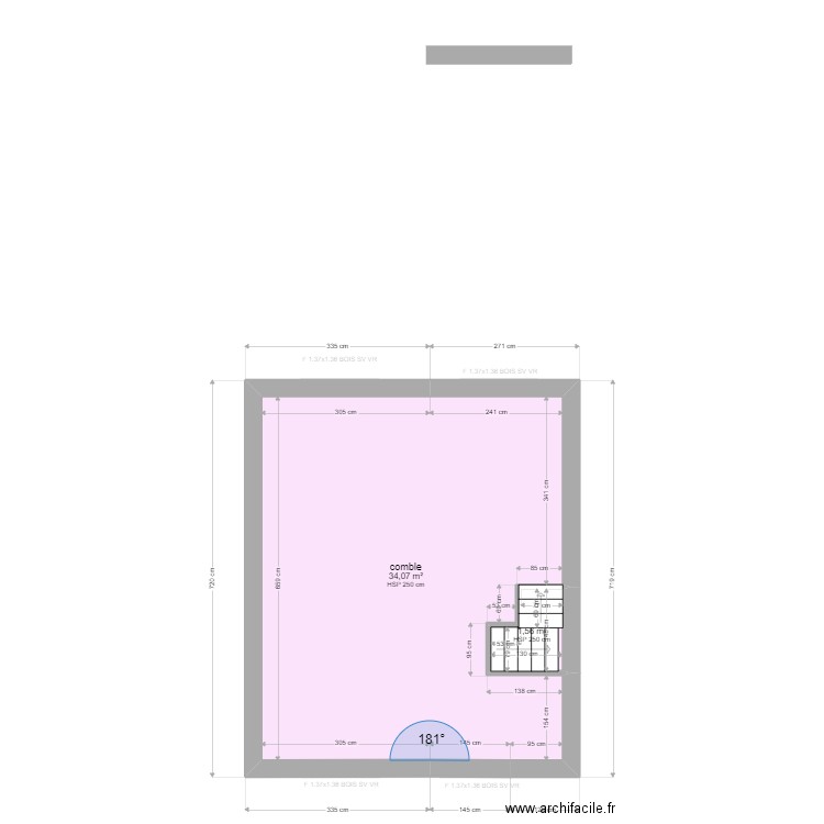 ML23020644 JESUS. Plan de 19 pièces et 174 m2