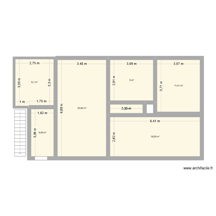 bas maison AV. Plan de 0 pièce et 0 m2