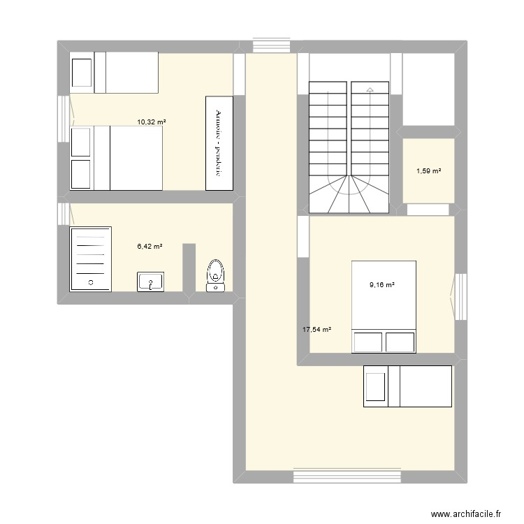 Solaro étage. Plan de 0 pièce et 0 m2