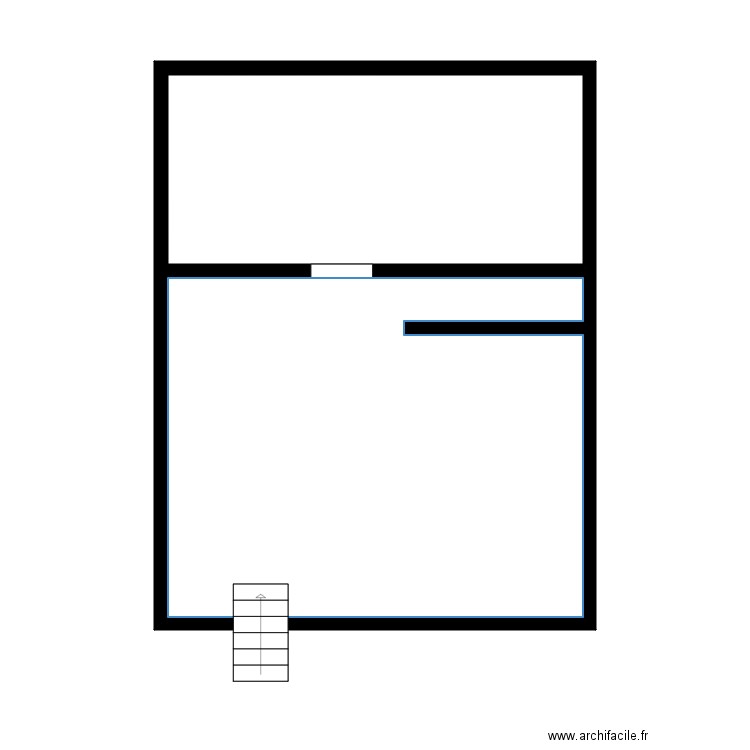 muller rdc. Plan de 6 pièces et 91 m2