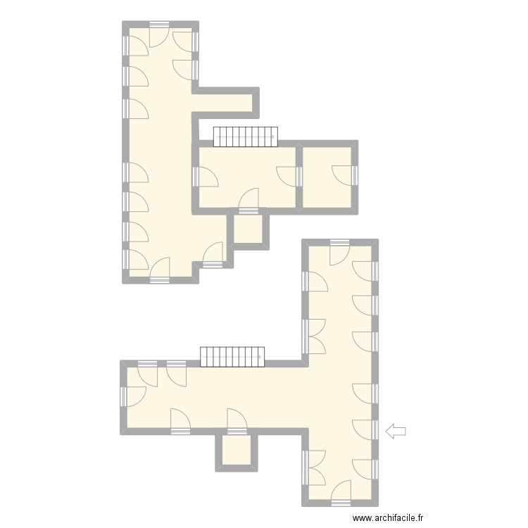 gilly2. Plan de 6 pièces et 94 m2
