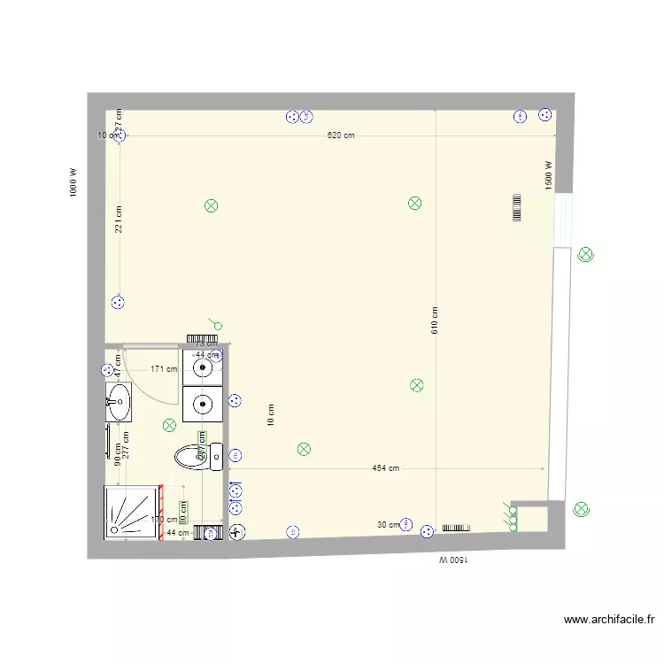 magasin 12 COMMERCE simple. Plan de 
