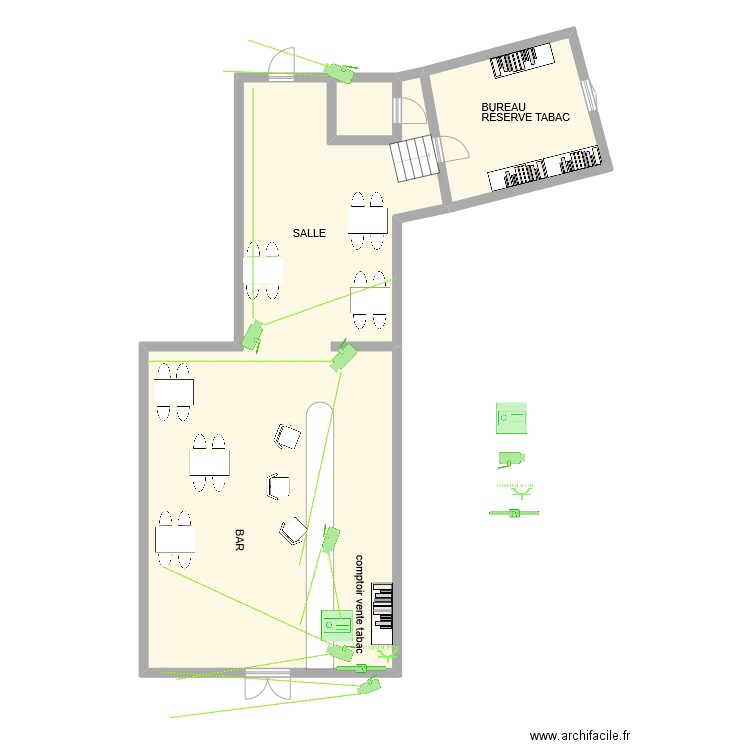TABAC LE PETIT LOUVRE video. Plan de 0 pièce et 0 m2