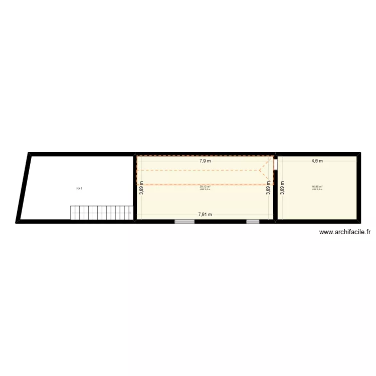 MOURIES HUGO R+2. Plan de 3 et 69 m² MOURIES HUGO R+2. Plan de 3 et 69 m²