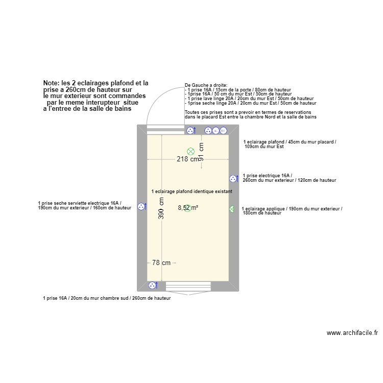 Amenagement salle de bains 4-1. Plan de 0 pièce et 0 m2