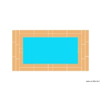 Piscine lame bois 30x120cm