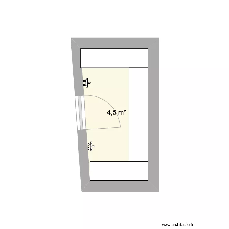 hammam eden cannes INTERIEUR. Plan de 1 Pièce et 5 m²