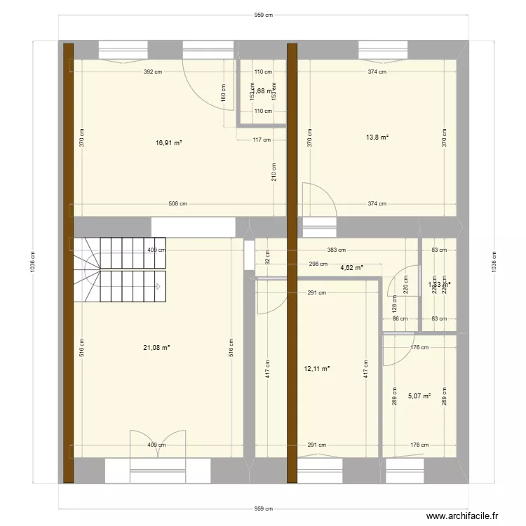 Maison eysines. Plan de 