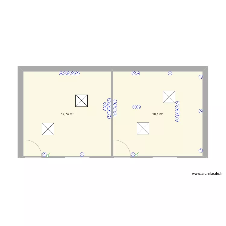Bureau Sauralec. Plan de 