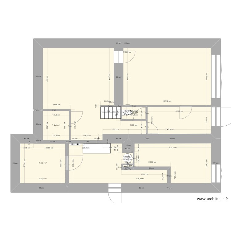 PICARD. Plan de 5 pièces et 92 m2