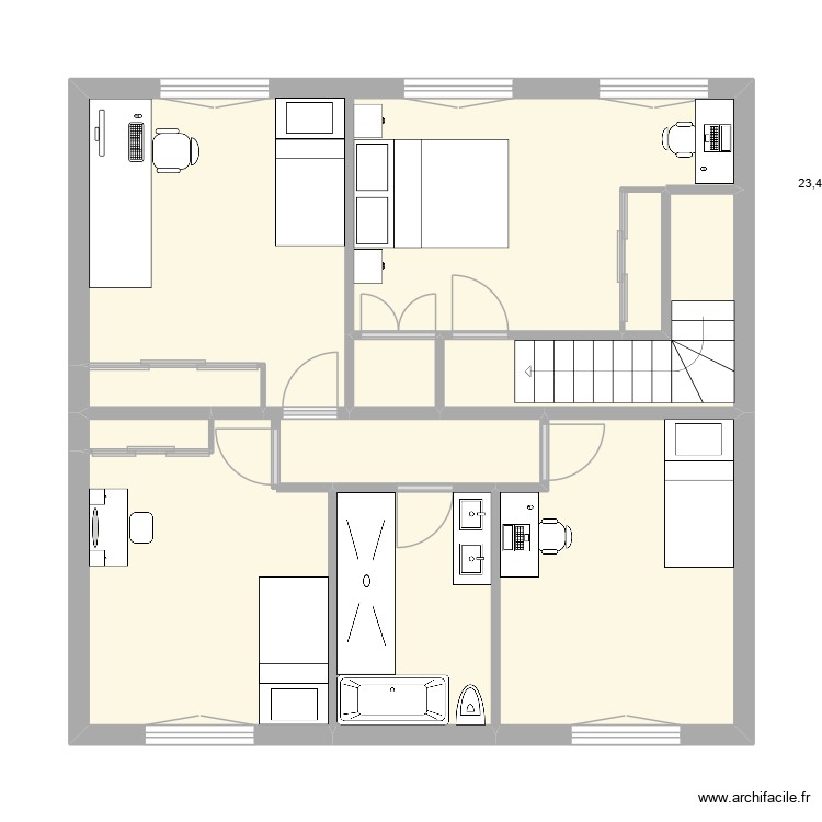 1er. Plan de 0 pièce et 0 m2