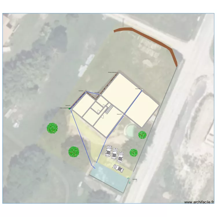 CHALAYAC / BALLATORE - MONTCHENU. Plan de 