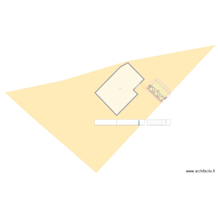 Projet Garages. Plan de 2 pièces et 286 m2