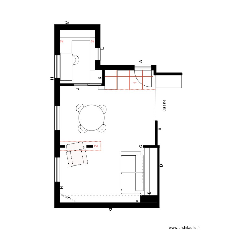 st-pierre salon pose. Plan de 0 pièce et 0 m2