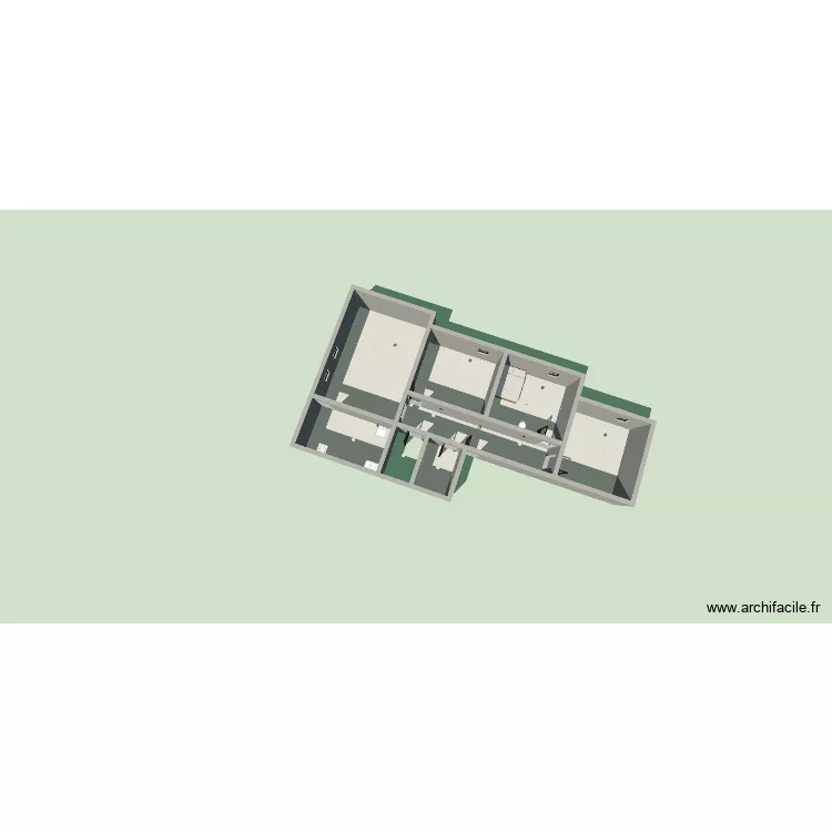 gueladio. Plan de 7 Pièces et 113 m²