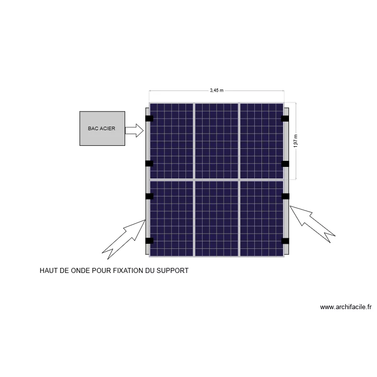 schema bac acier. Plan de 