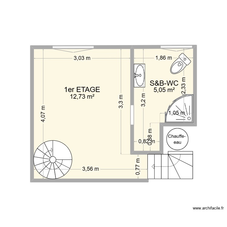 maison 1et. Plan de 0 pièce et 0 m2