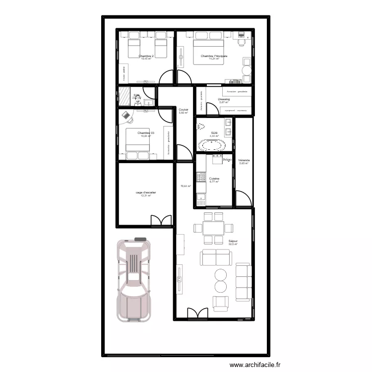 nkou house rdc aménag.. Plan de 12 Pièces et 306 m² nkou house rdc aménag.. Plan de 12 Pièces et 306 m²