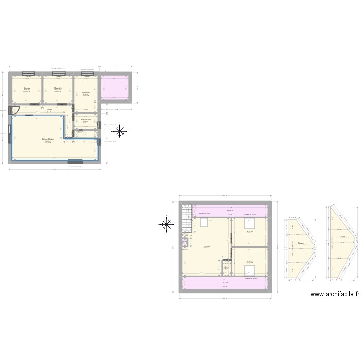 ML25004381 JACQUESSON. Plan de 16 pièces et 152 m2