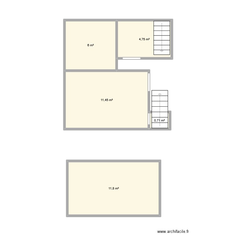 JardinMad. Plan de 5 pièces et 35 m2
