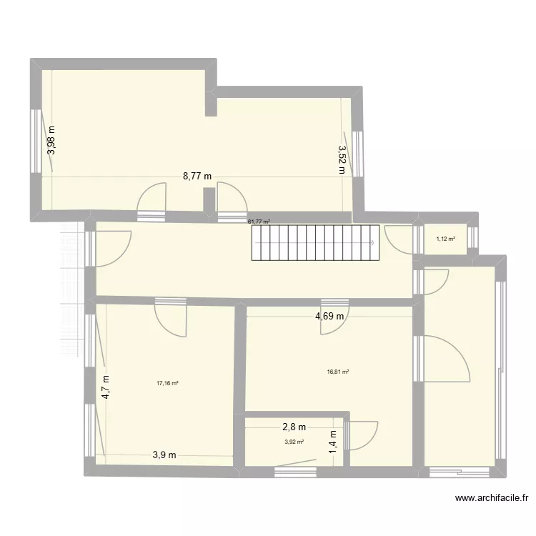 rez de chauss&eacute;e Manon. Plan de 5  et 101 m²