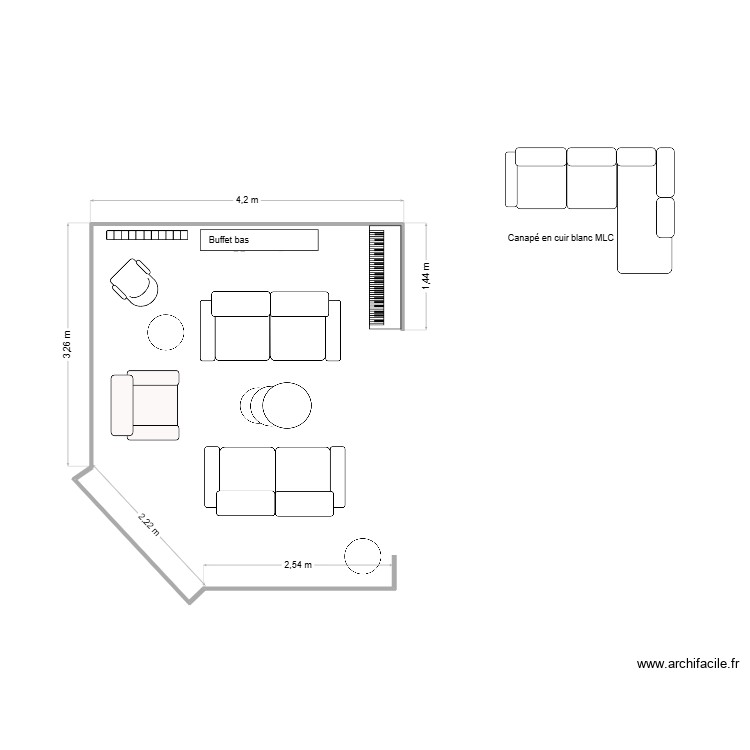 NISSA - Salon. Plan de 0 pièce et 0 m2