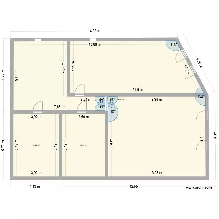 le Coworking. Plan de 3 et 176 m² le Coworking. Plan de 3 et 176 m²