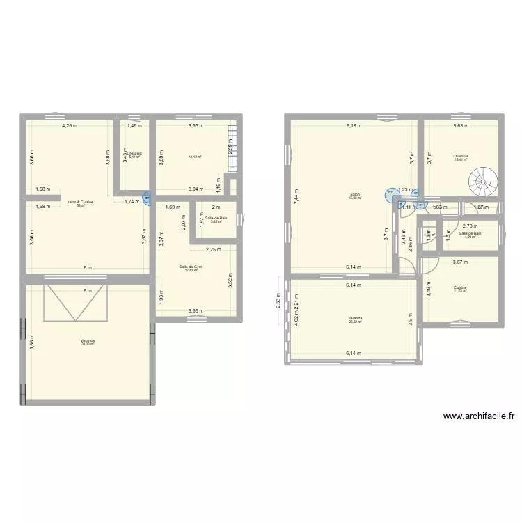 LA MALHAUTE. Plan de 13 et 212 m² LA MALHAUTE. Plan de 13 et 212 m²