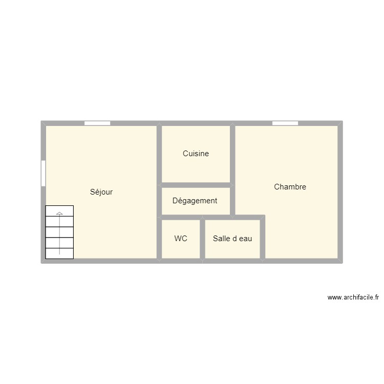 PLAN 2406 LE VEN. Plan de 6 pièces et 19 m2