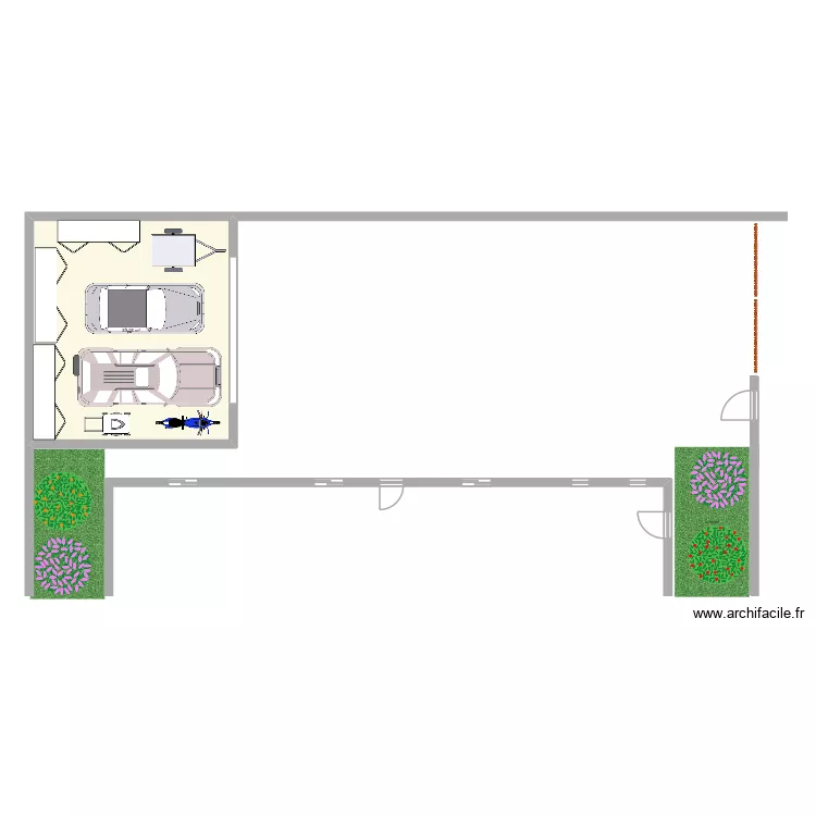 Maison Robert Ext 2. Plan de 1  et 50 m²