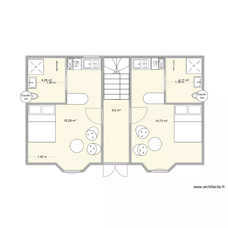 RDC ST MEEN. Plan de 5 et 45 m² RDC ST MEEN. Plan de 5 et 45 m²