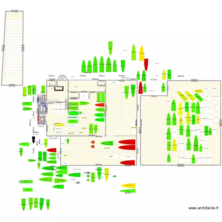 entrepot show room HIVER 2027. Plan de 17 Pièces et 8103 m² entrepot show room HIVER 2027. Plan de 17 Pièces et 8103 m²