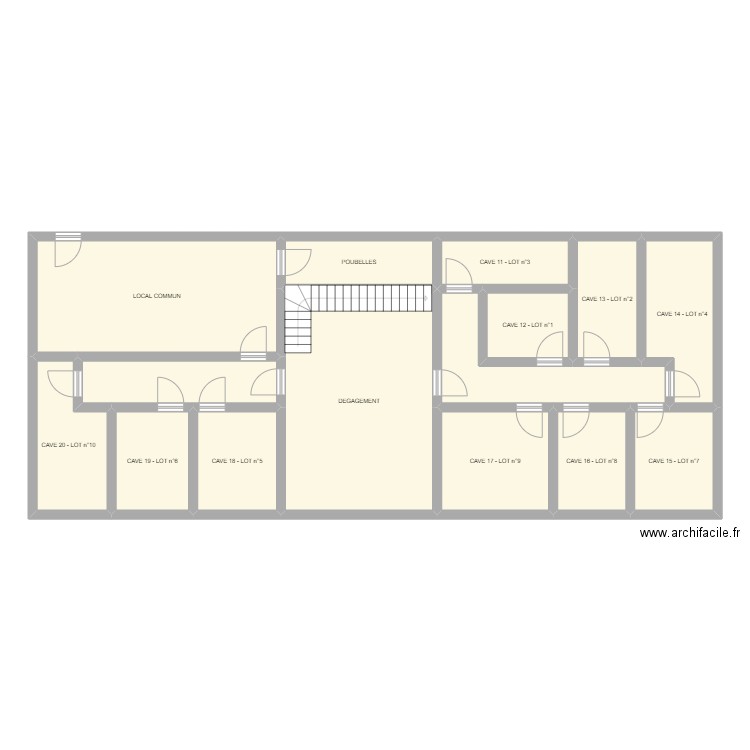 2 RIMBAUD CAVES . Plan de 0 pièce et 0 m2