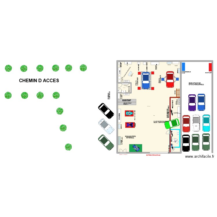 APRES MANT SOS GARAGE. Plan de 4 pièces et 535 m2