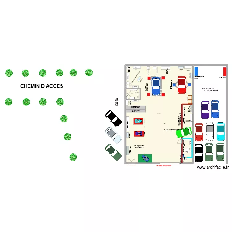 APRES MANT SOS GARAGE. Plan de 