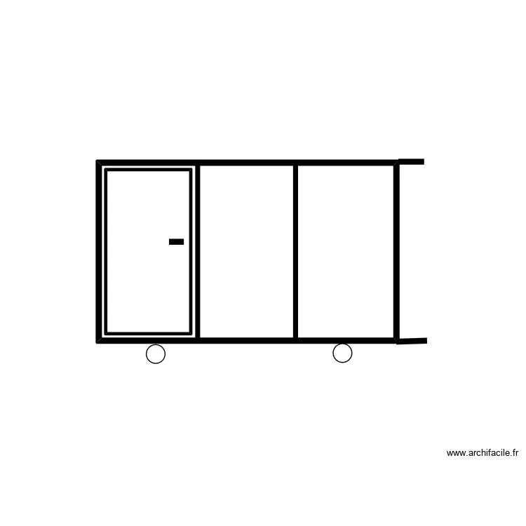 config coulissant 3 px. Plan de 2  et 7 m²