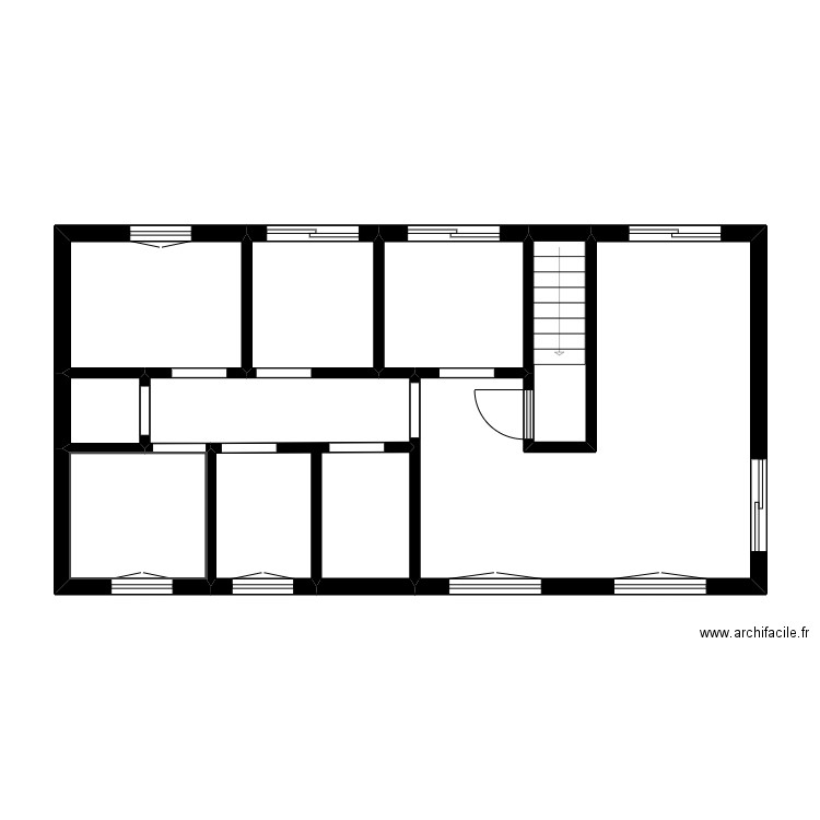 MARTELLI. Plan de 9 pièces et 55 m2