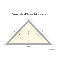 Goussonville - Prieuré - R+2 en coupe