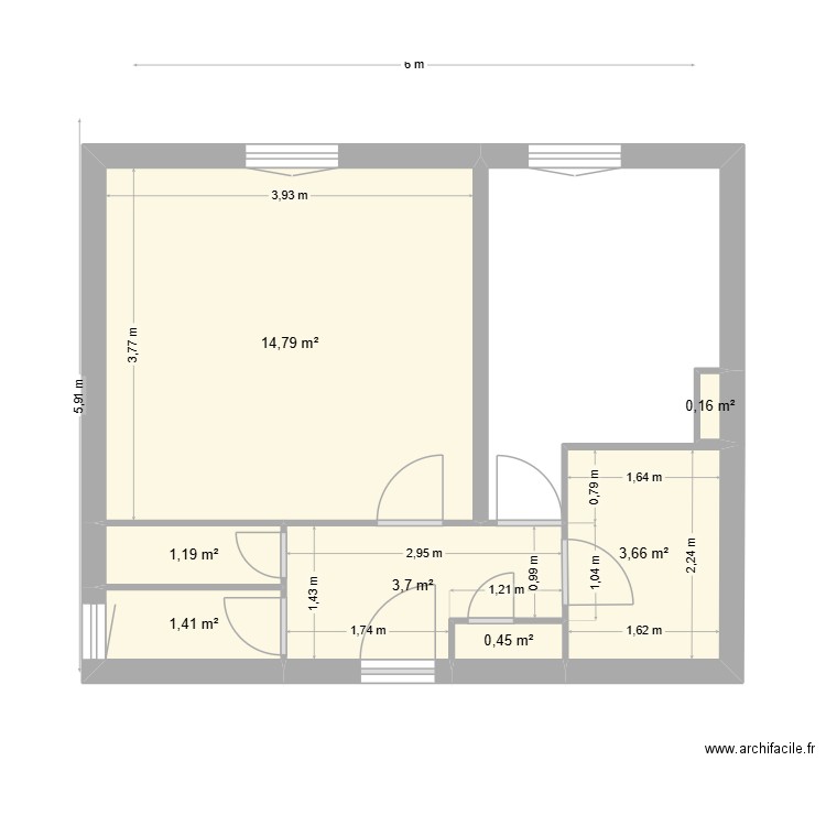 STUDIO THEO. Plan de 7 pièces et 25 m2